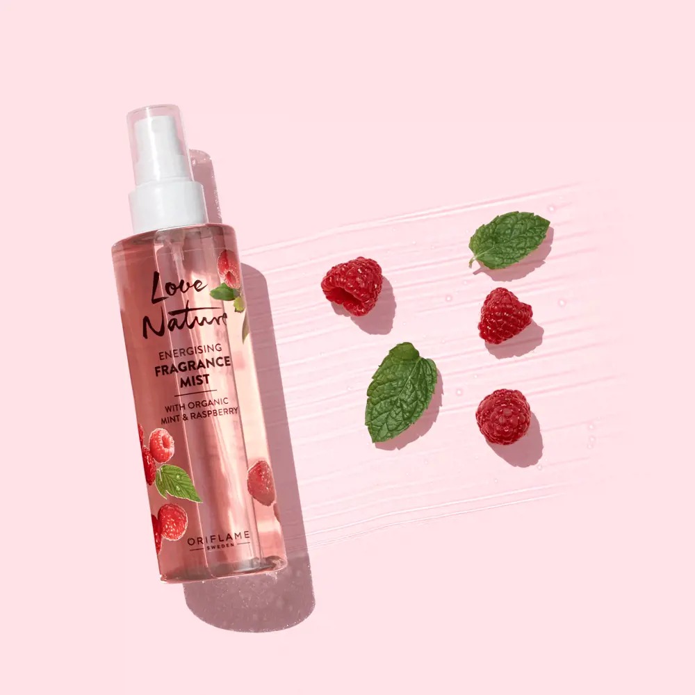 Organic Raspberry and Mint Energizing Perfume Mist