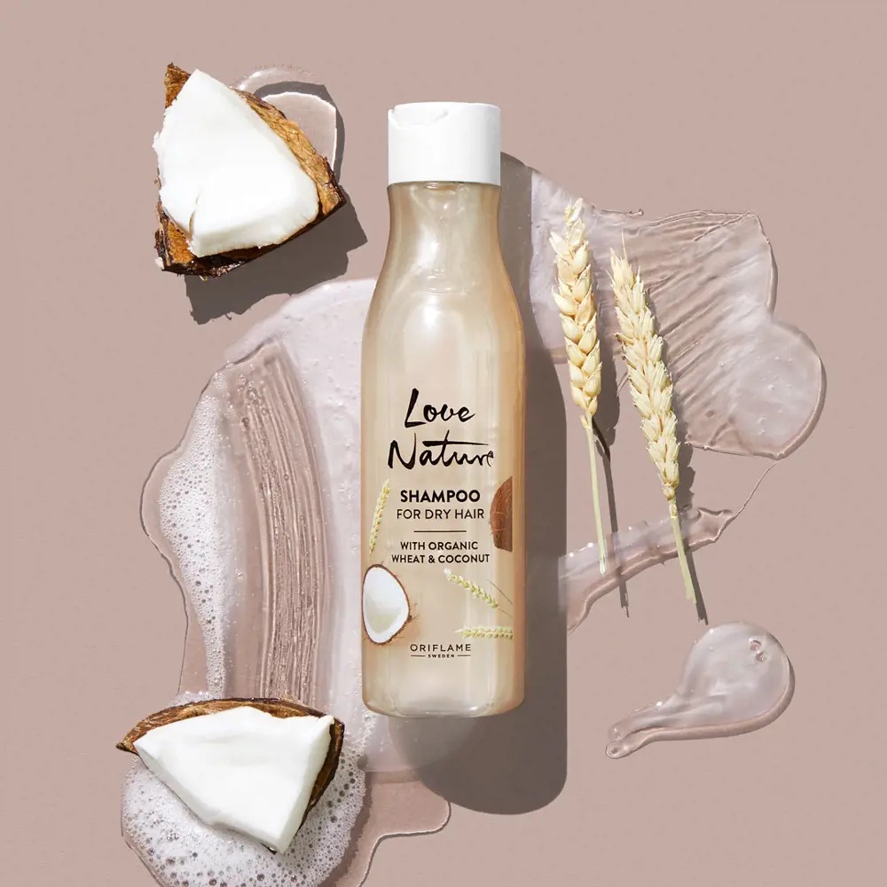 Love Nature Wheat & Coconut Extract Shampoo for Dry Hair