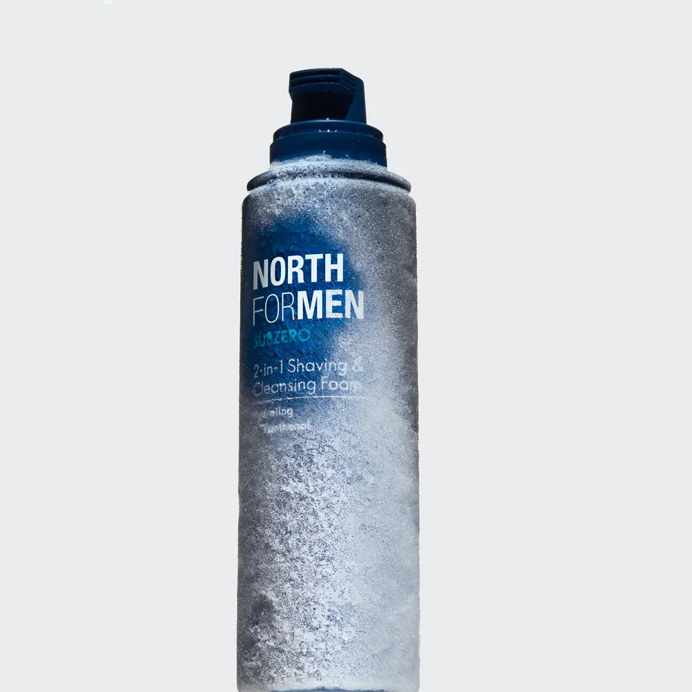 North For Men Subzero 2 in 1 Shaving and Cleaning Foam