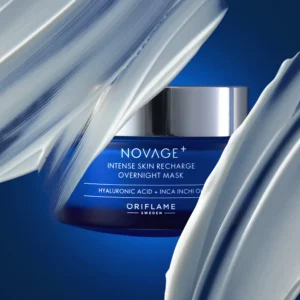 Novage+ Intense Skin Recharge Mask Applied at Night